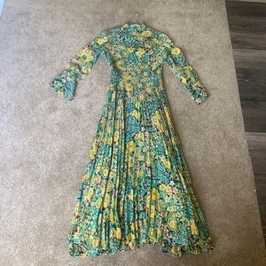 vintage 1970s floral maxi dress
